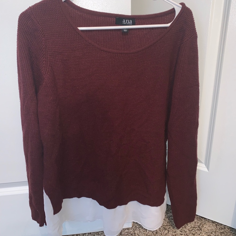 Burgundy a.n.a sweater